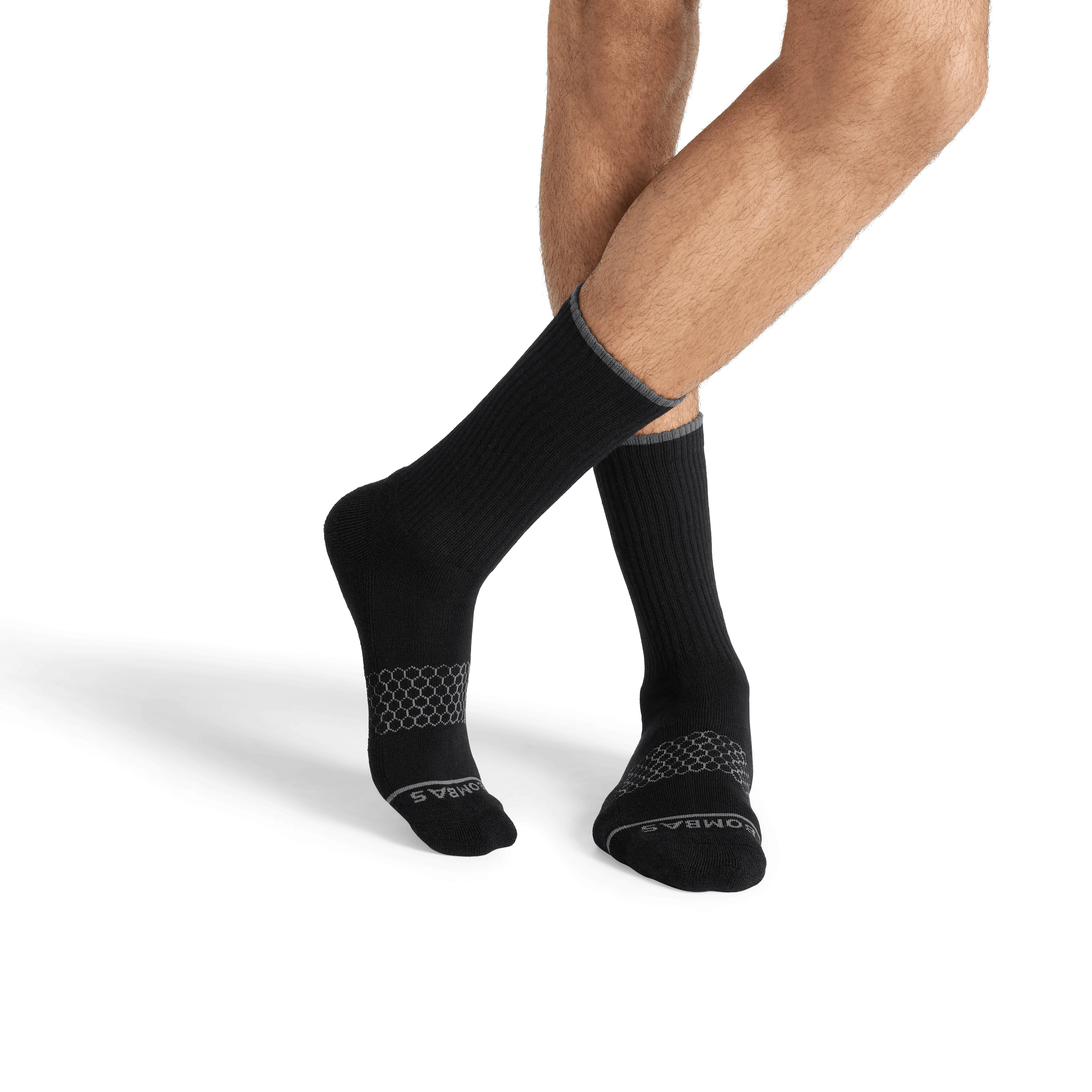 Men's Merino Wool Blend Calf Sock 8-Pack