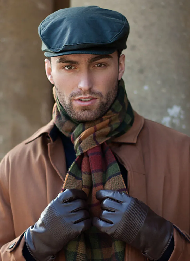 Men's Waxed Cotton Flat Cap