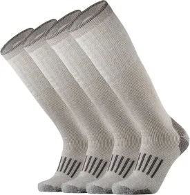 Merino Wool Over the Calf Socks for Men Hiking Hunting Ski Snowboarding Knee High Boot Warm Thick Cold Weather Winter