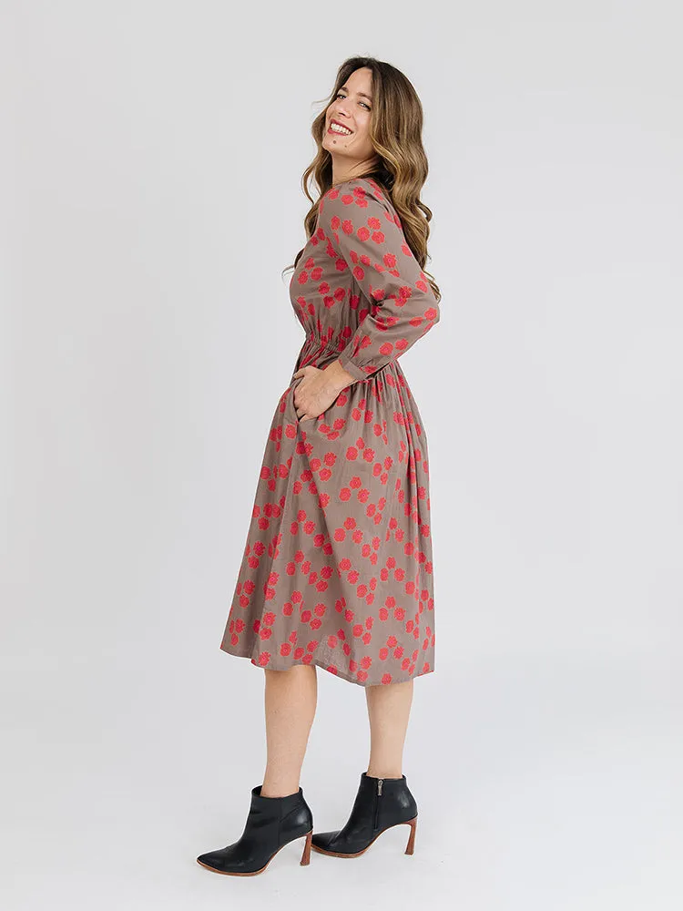 Mia Dress - Fuchsia Floral
