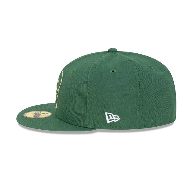 Milwaukee Bucks Authentic Collection 59FIFTY Fitted Cap - Green