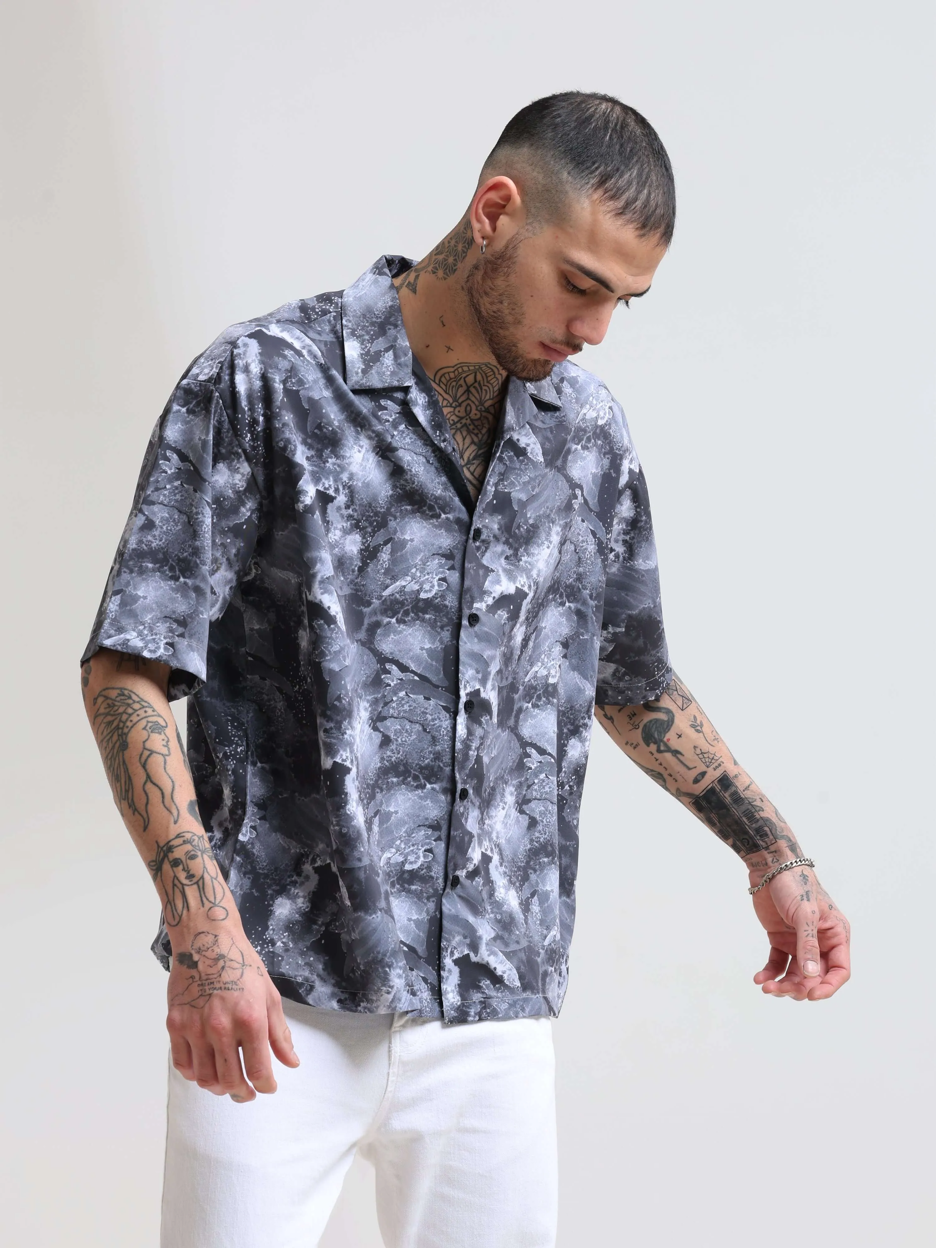 Moonlit Melody Oversized Shirt