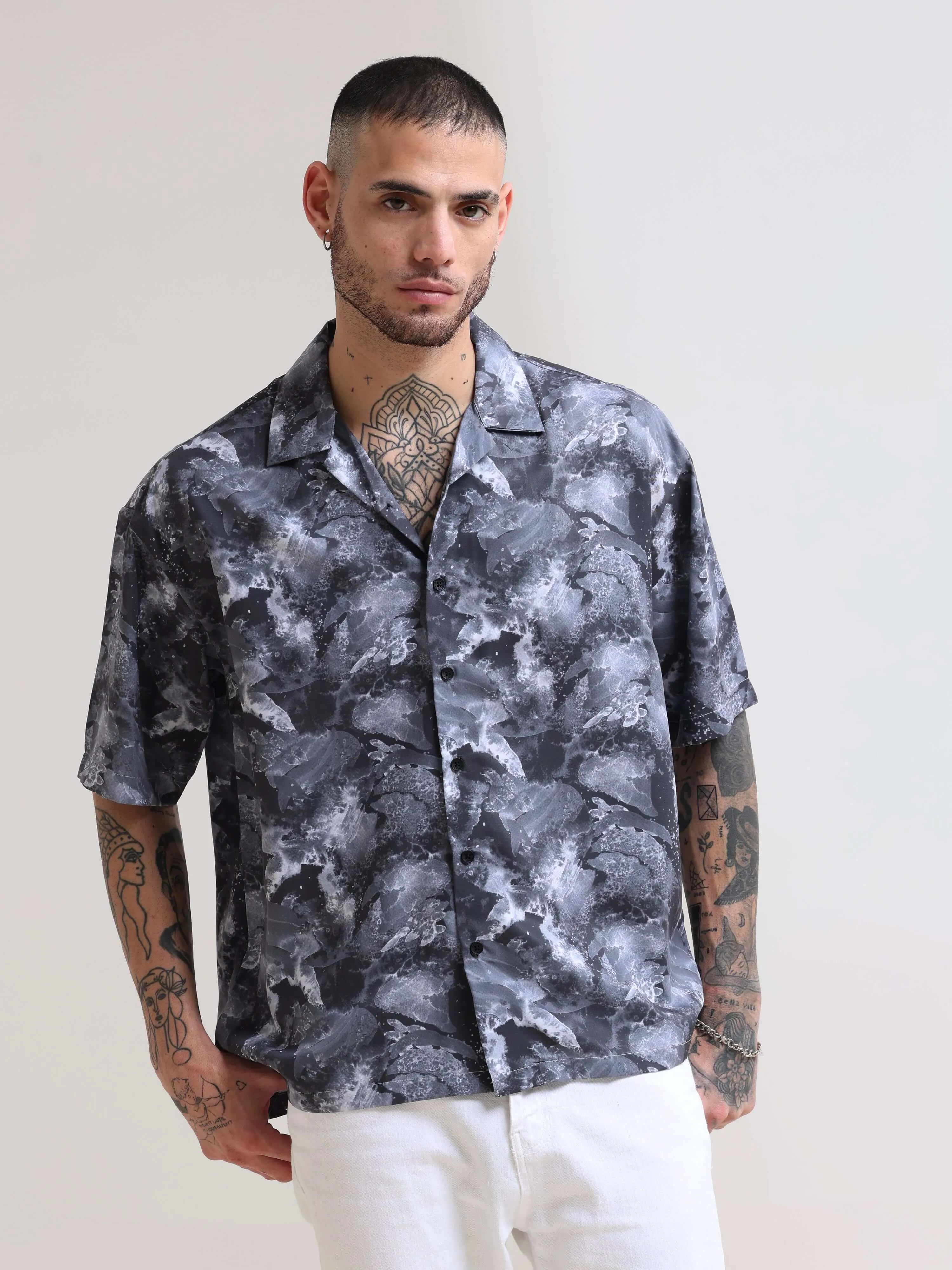Moonlit Melody Oversized Shirt