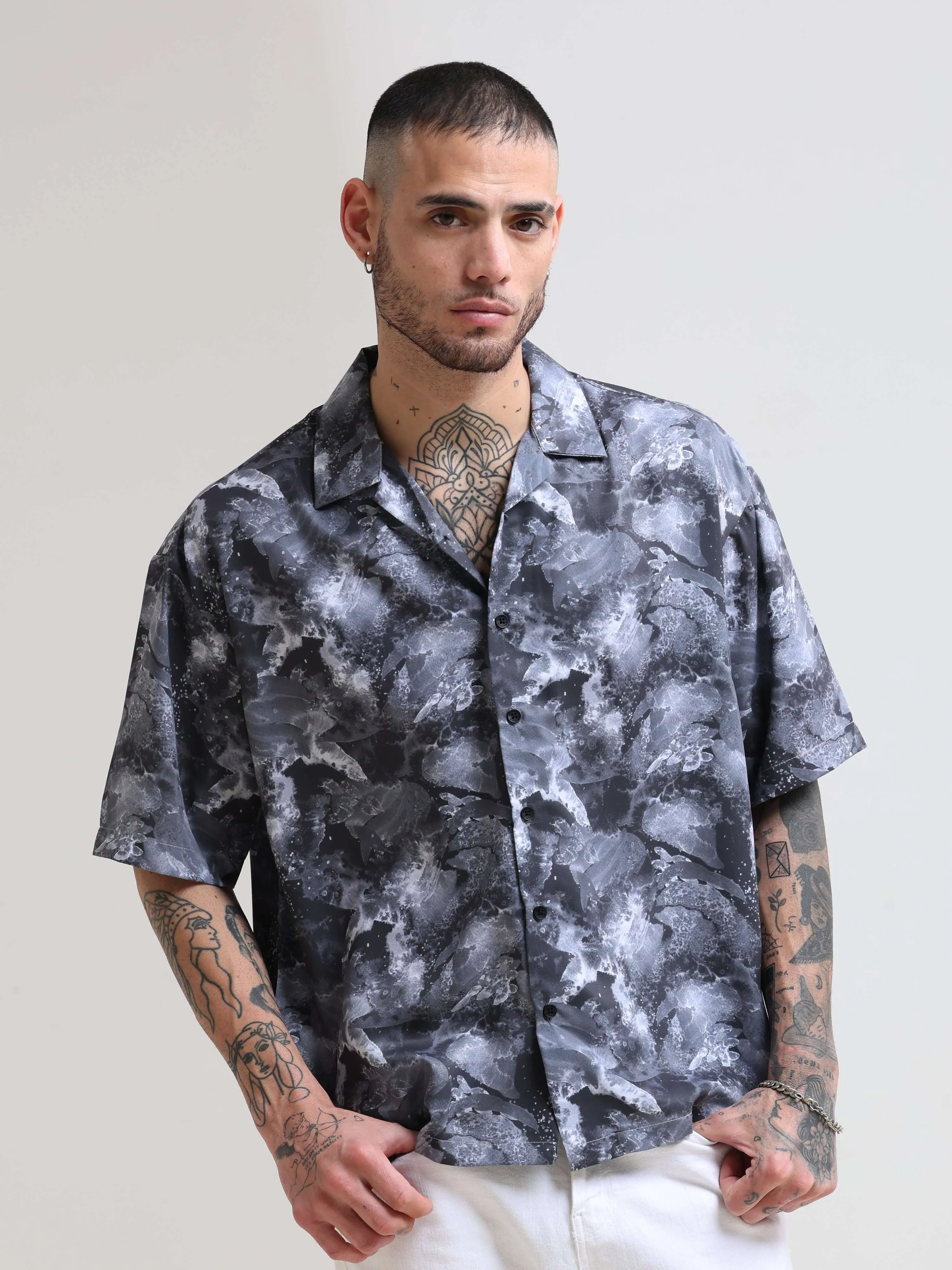 Moonlit Melody Oversized Shirt