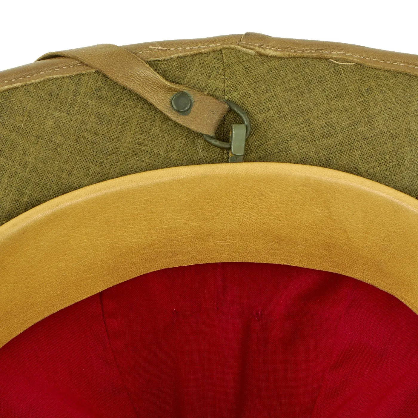 Original German WWII First Model DAK Afrikakorps Green Sun Helmet