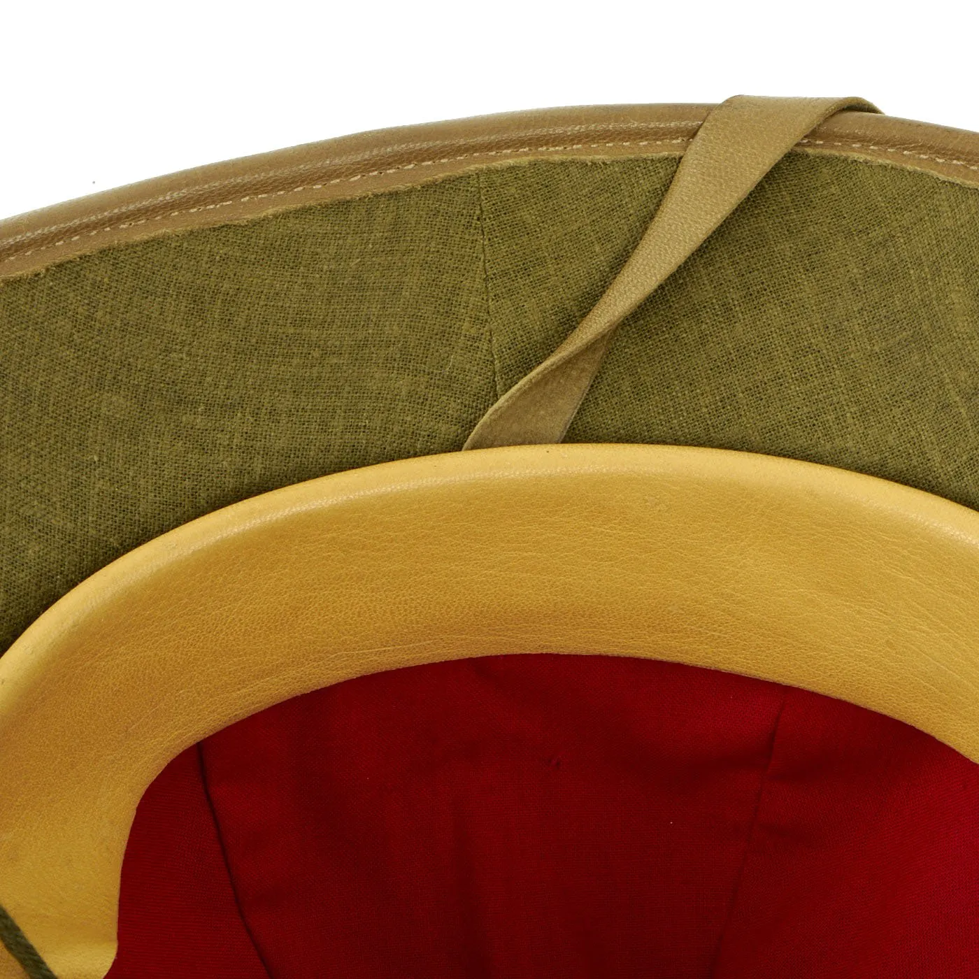 Original German WWII First Model DAK Afrikakorps Green Sun Helmet
