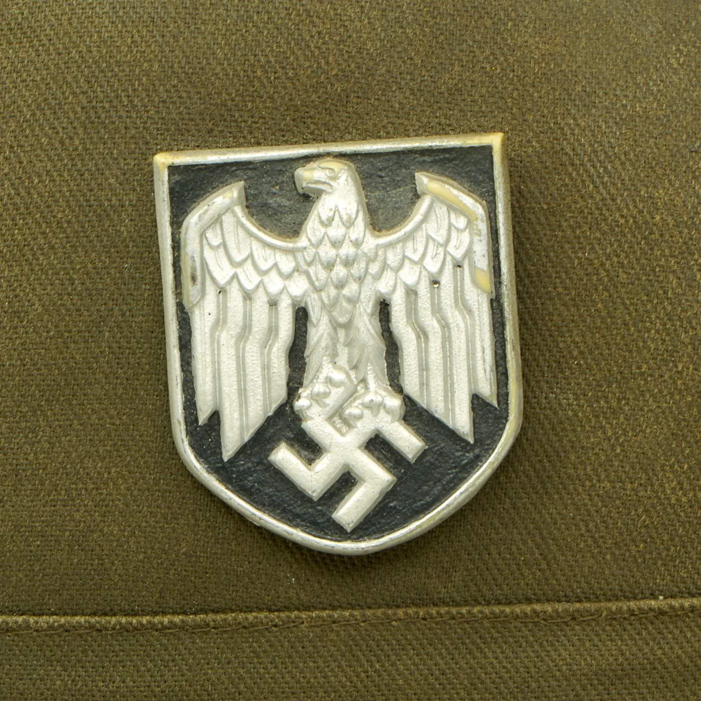 Original German WWII First Model DAK Afrikakorps Green Sun Helmet
