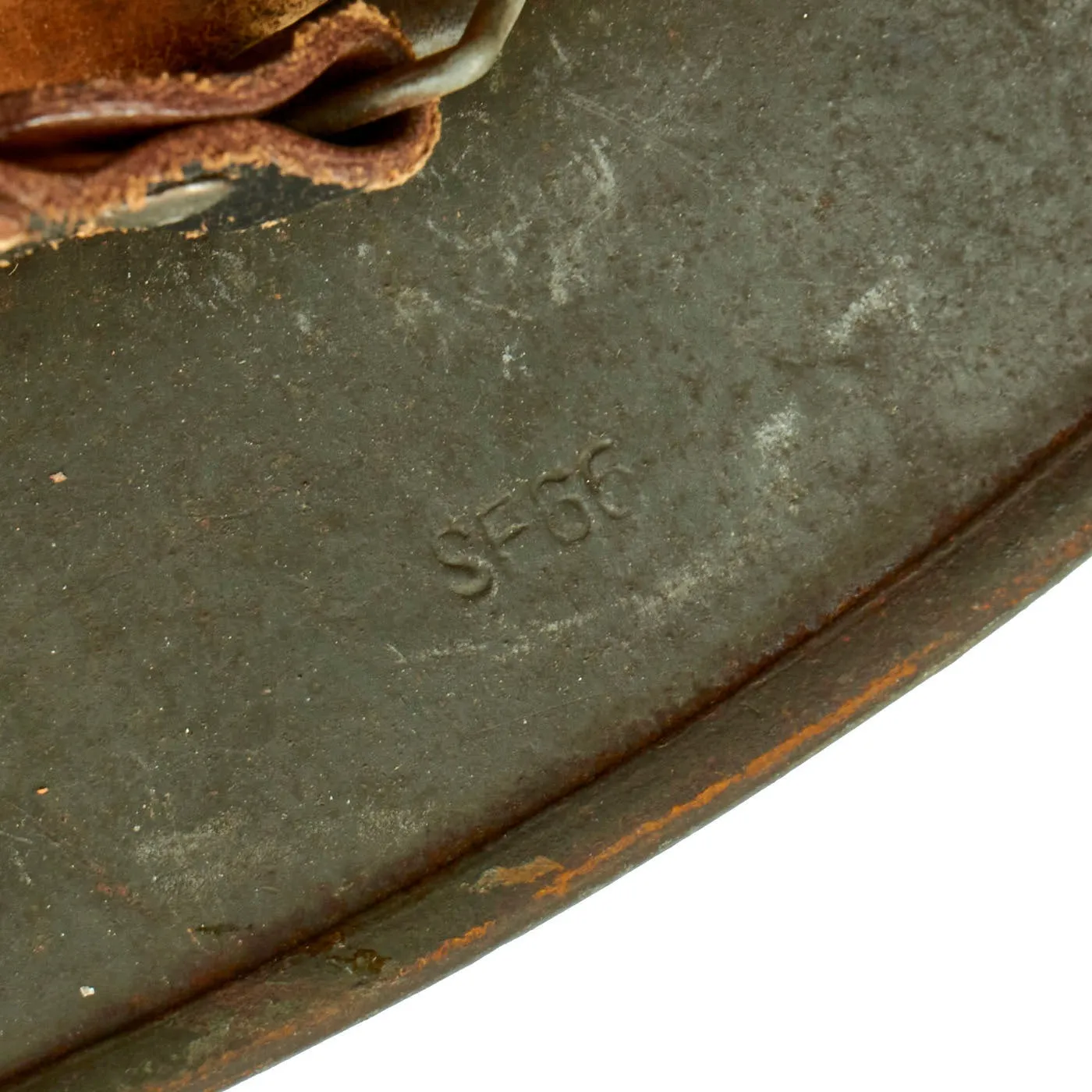 Original German WWII Named Army Heer M35 Single Decal Steel Helmet with 58cm Liner & Chinstrap - SE66