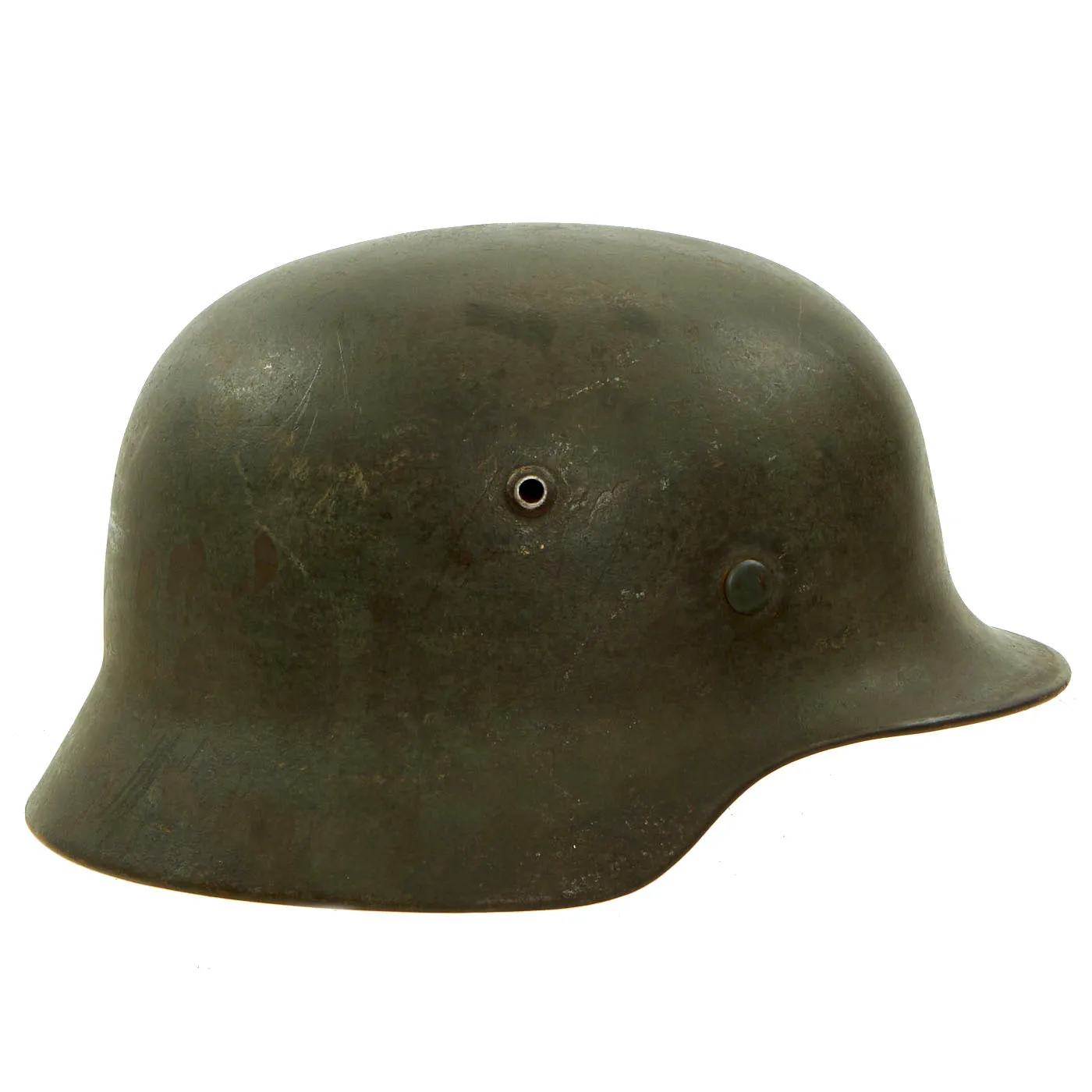 Original German WWII Named Army Heer M35 Single Decal Steel Helmet with 58cm Liner & Chinstrap - SE66
