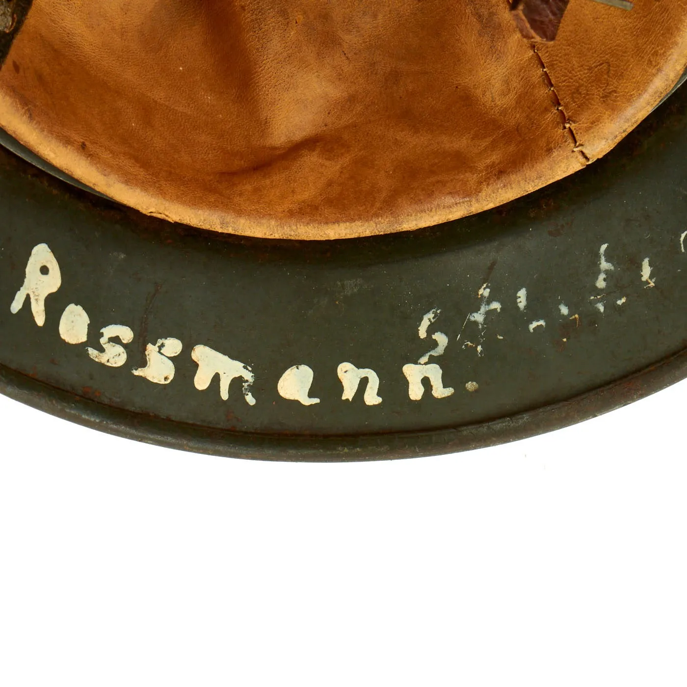 Original German WWII Named Army Heer M35 Single Decal Steel Helmet with 58cm Liner & Chinstrap - SE66