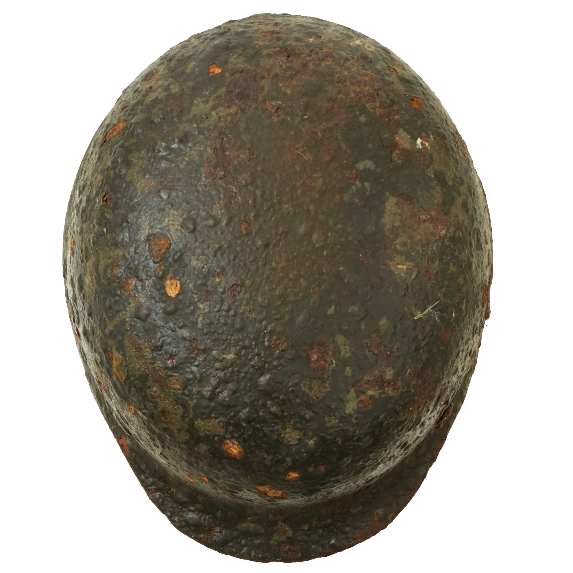 Original German WWII Relic Condition Siege of Leningrad "Dug Up" Army Heer M35 Double Decal Helmet - Size 64 Shell