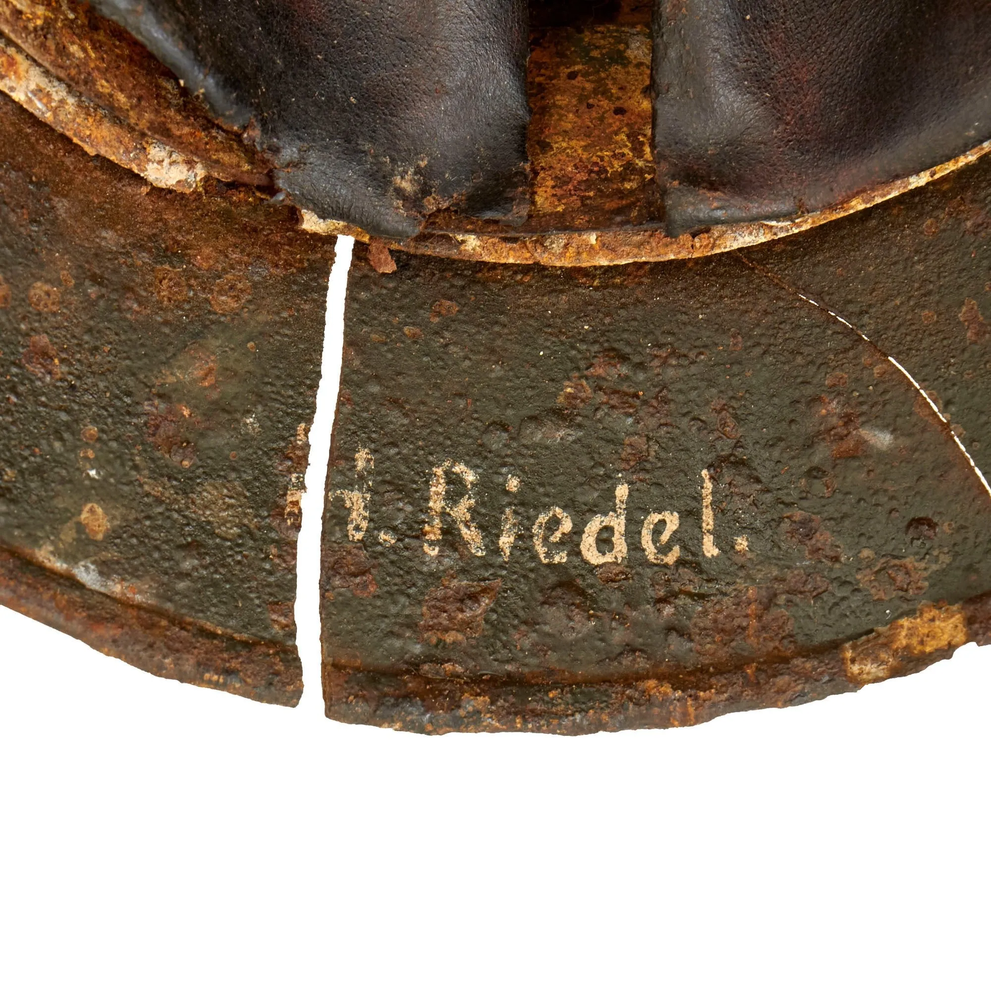 Original German WWII Relic Condition Siege of Leningrad "Dug Up" Army Heer M35 Double Decal Helmet - Size 64 Shell