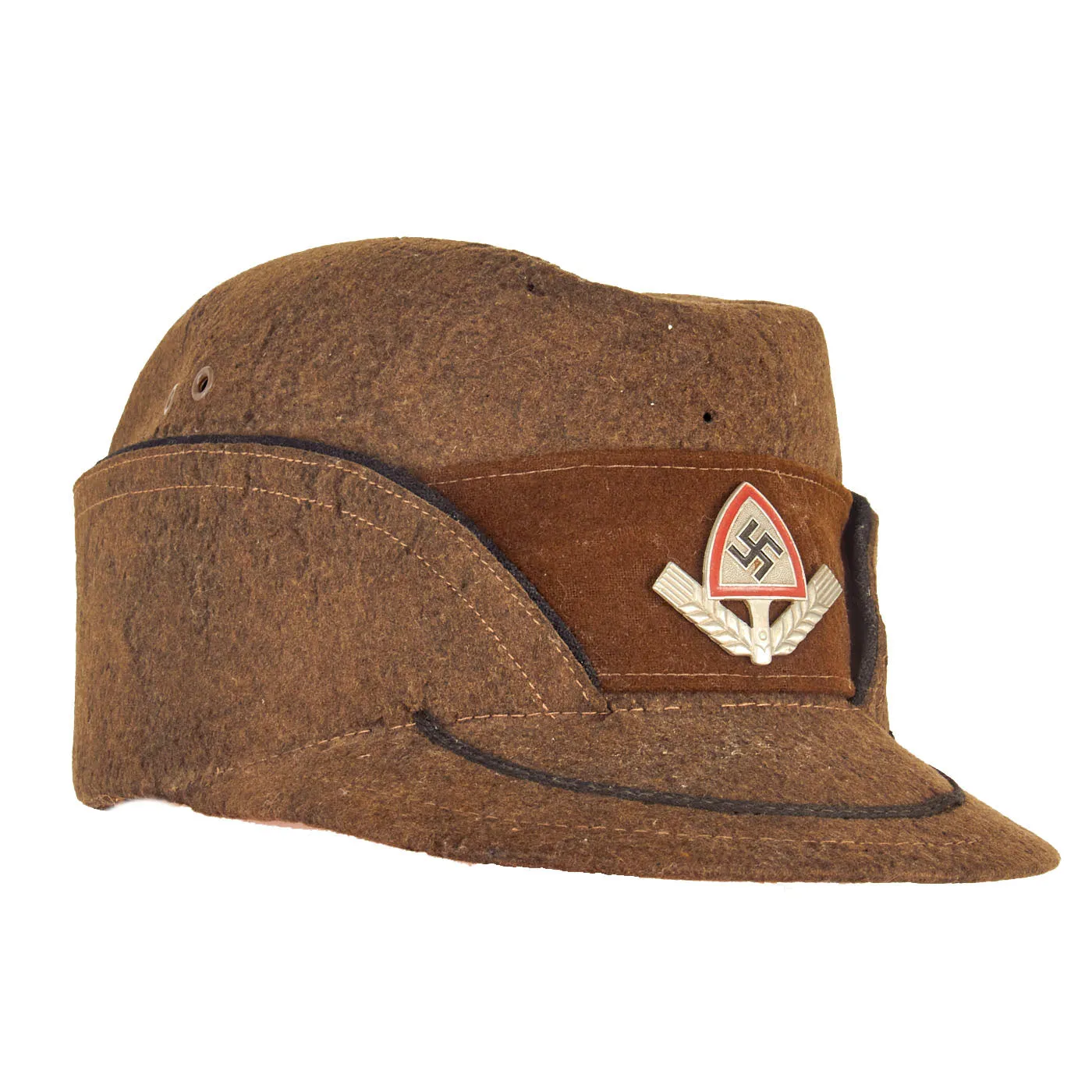 Original German WWII Service Worn RAD Labor Service EM/NCO "Robin Hood" Cap - size 56