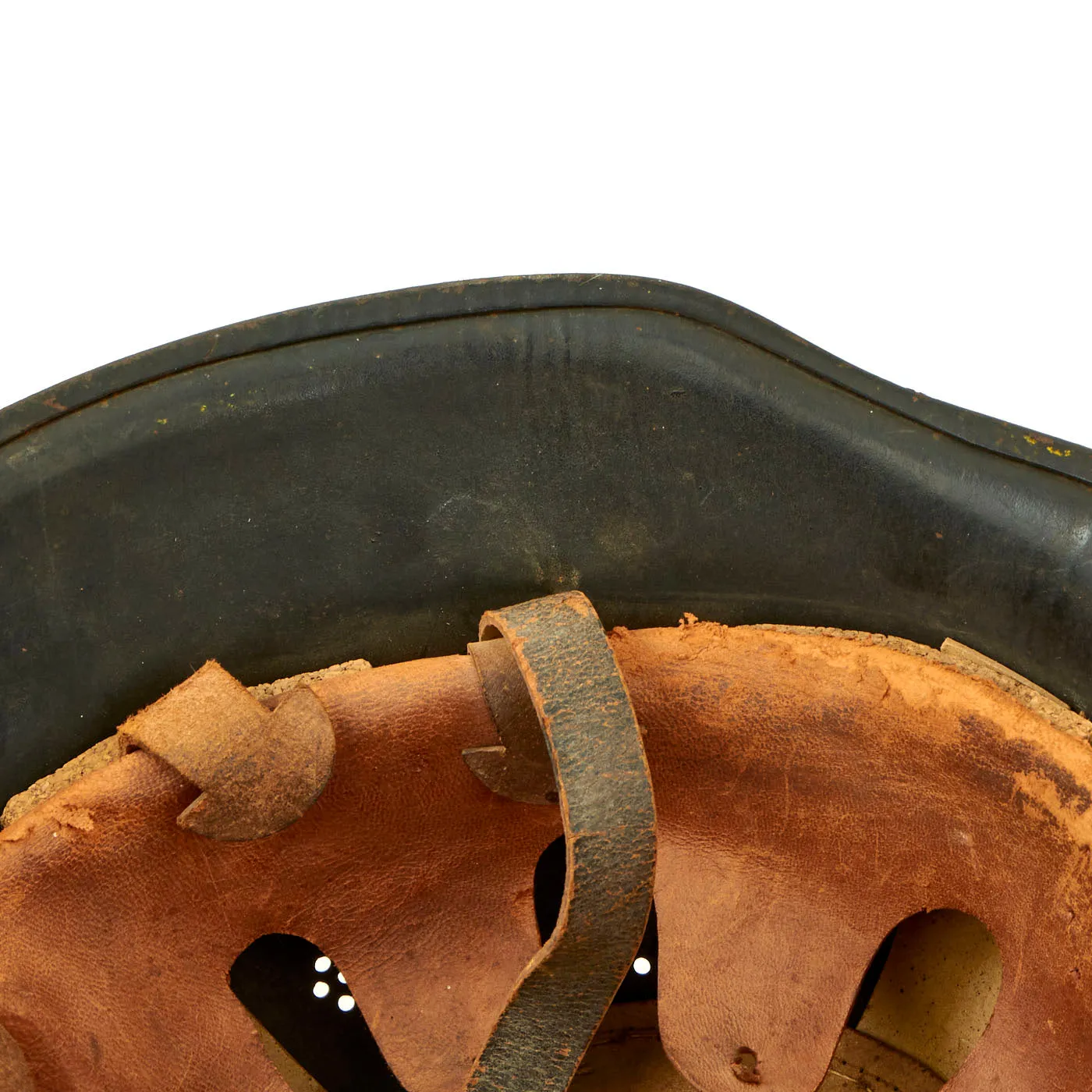 Original German WWII USGI Captured and Decorated M34 Civic Steel Helmet - size 55