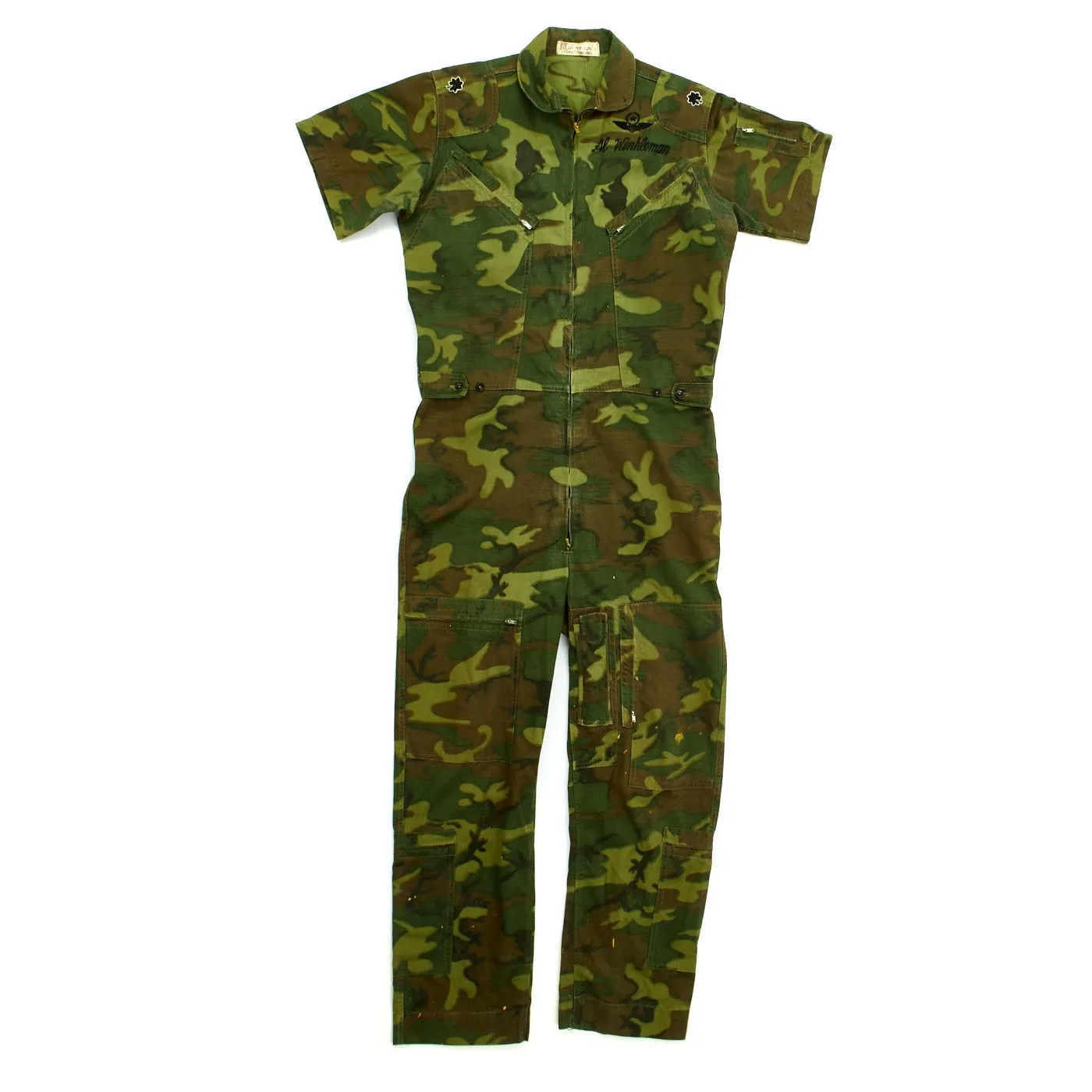 Original U.S. Vietnam War F-4 Phantom Pilot Major Al Winkelman Camouflage Flight Suit