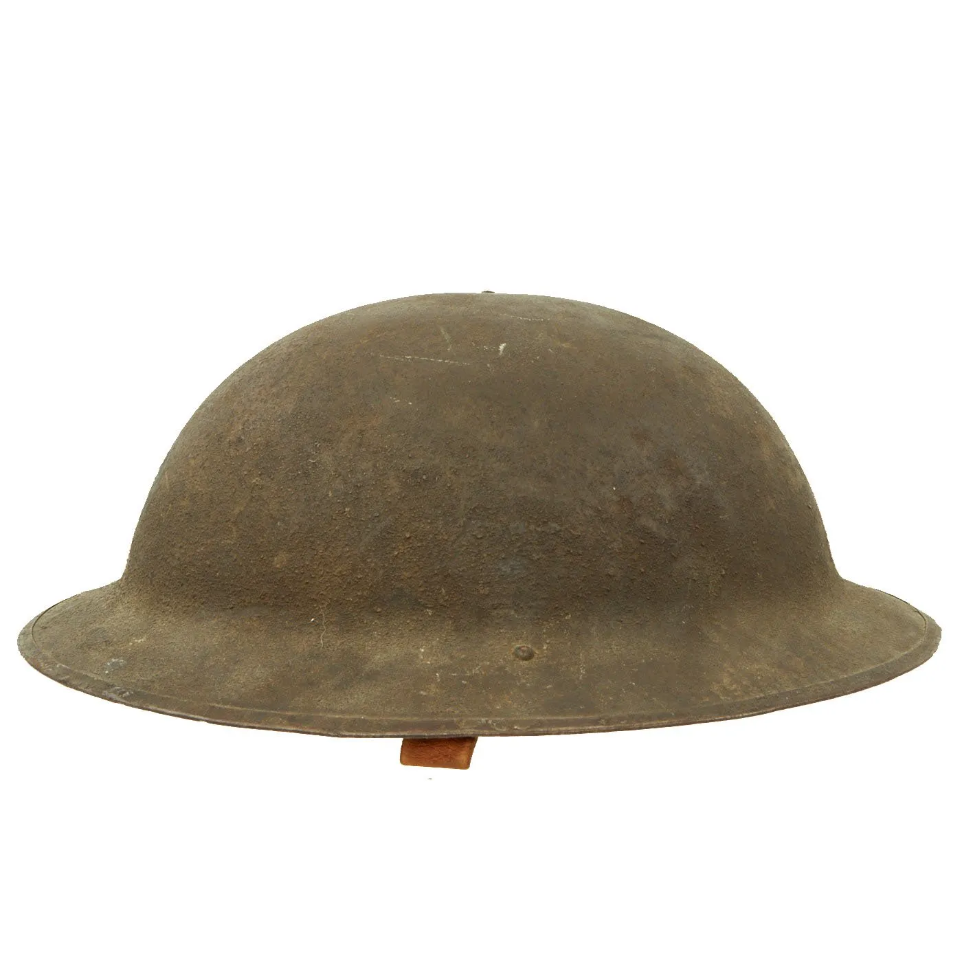 Original U.S. WWI M1917 29th Infantry Division Doughboy Helmet with Liner & Chinstrap - Blue & Gray Division