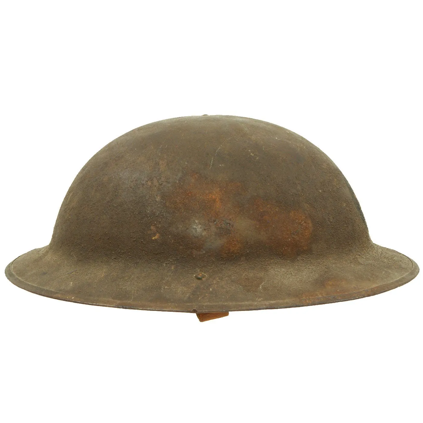 Original U.S. WWI M1917 29th Infantry Division Doughboy Helmet with Liner & Chinstrap - Blue & Gray Division