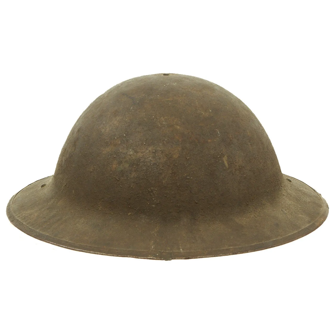 Original U.S. WWI M1917 29th Infantry Division Doughboy Helmet with Liner & Chinstrap - Blue & Gray Division