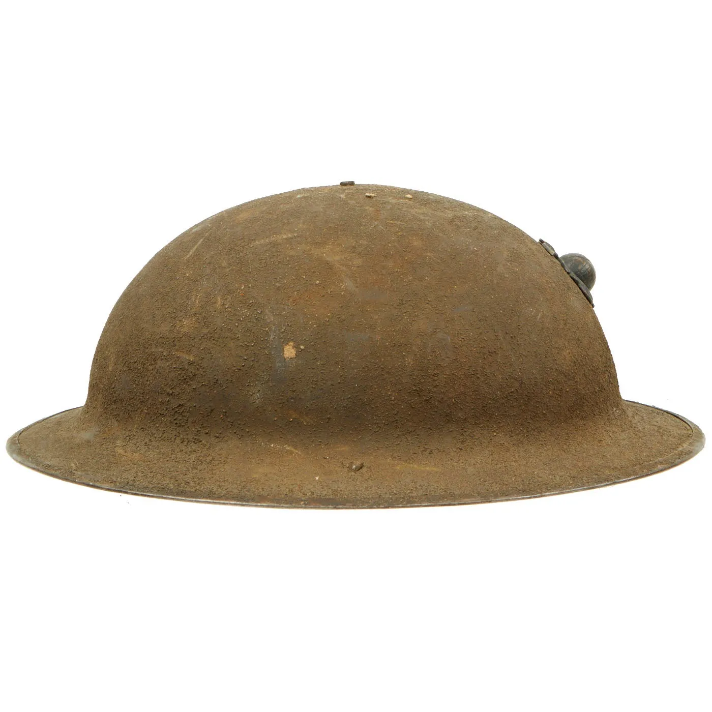 Original U.S. WWI United States Marine Corps M1917 Helmet With E.G.A. - Shell with Chinstrap