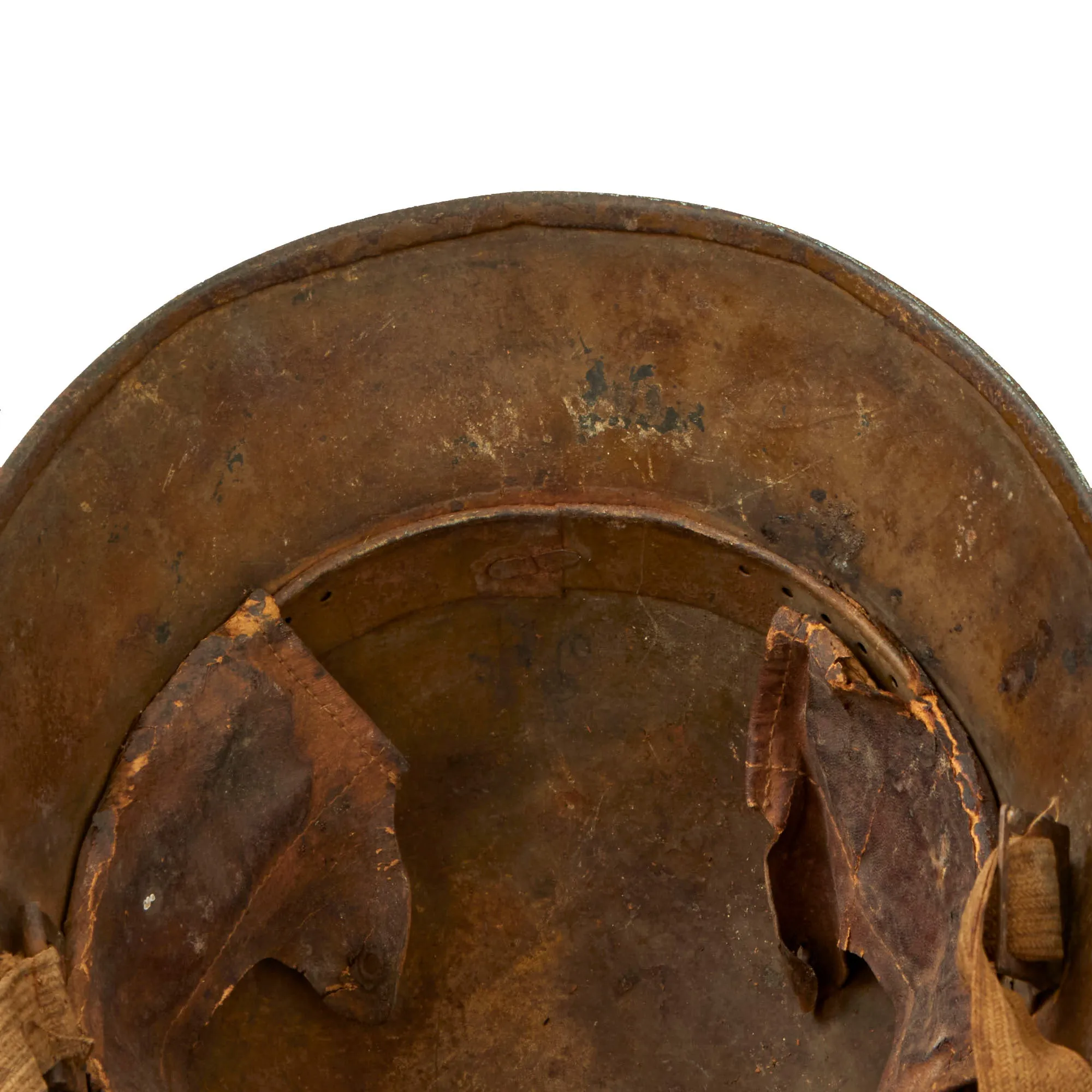 Original WWI Austro-Hungarian Model M18 “Hungarian” Steel Helmet by Berndorfer with Partial Liner & Scarce Chinstrap Configuration - Size 64