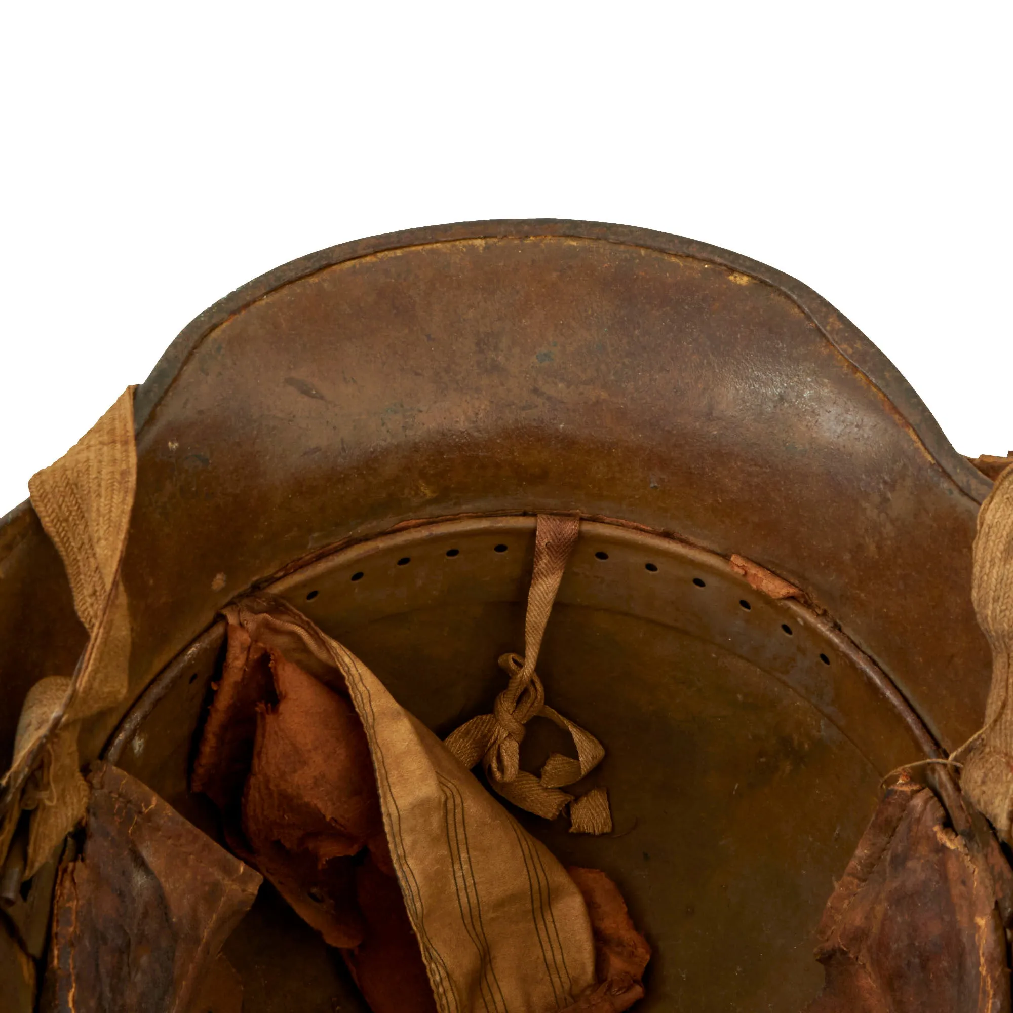 Original WWI Austro-Hungarian Model M18 “Hungarian” Steel Helmet by Berndorfer with Partial Liner & Scarce Chinstrap Configuration - Size 64