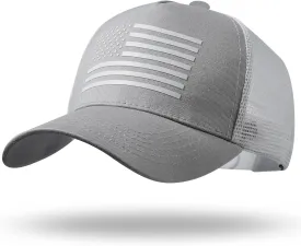 Oversize XXL American Flag Trucker Hat Sport Snapback Hat, Large Size Breathable Mesh Baseball Cap for Men Big Head