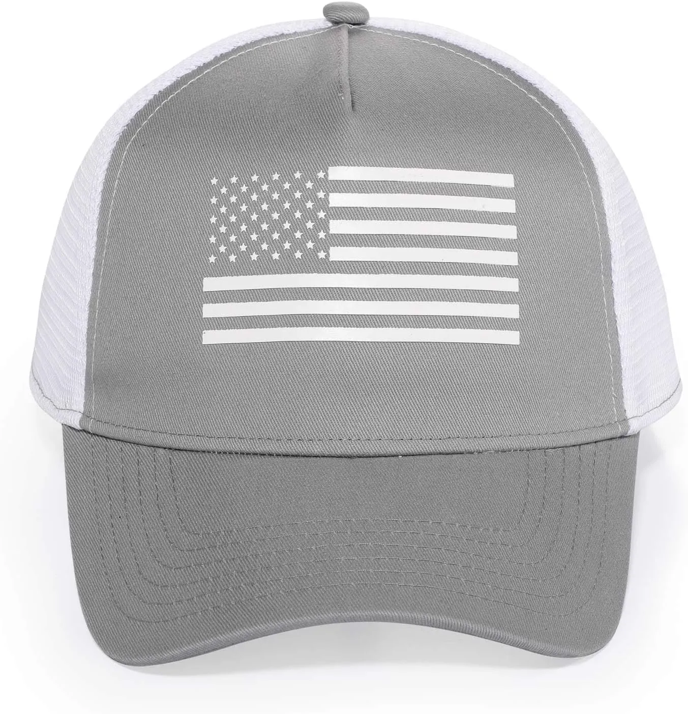 Oversize XXL American Flag Trucker Hat Sport Snapback Hat, Large Size Breathable Mesh Baseball Cap for Men Big Head