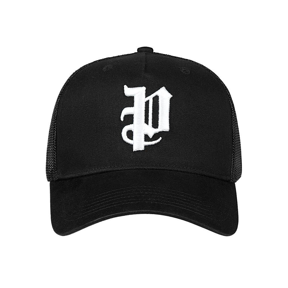 P Logo Trucker Hat 'Black'