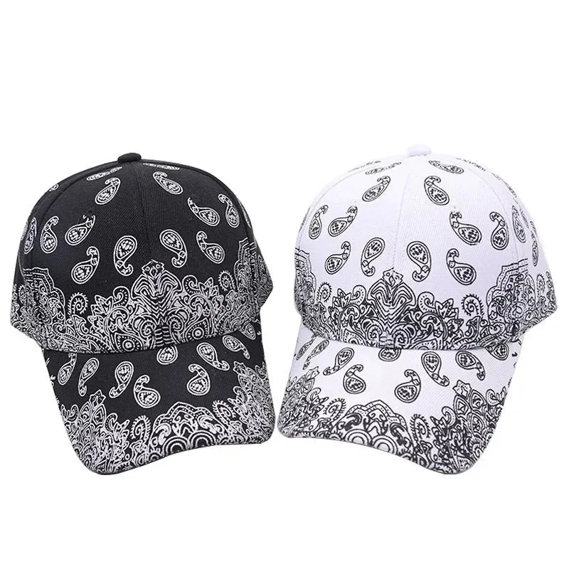 Paisley Printed Baseball Cap