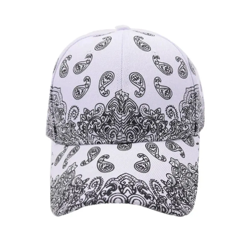 Paisley Printed Baseball Cap