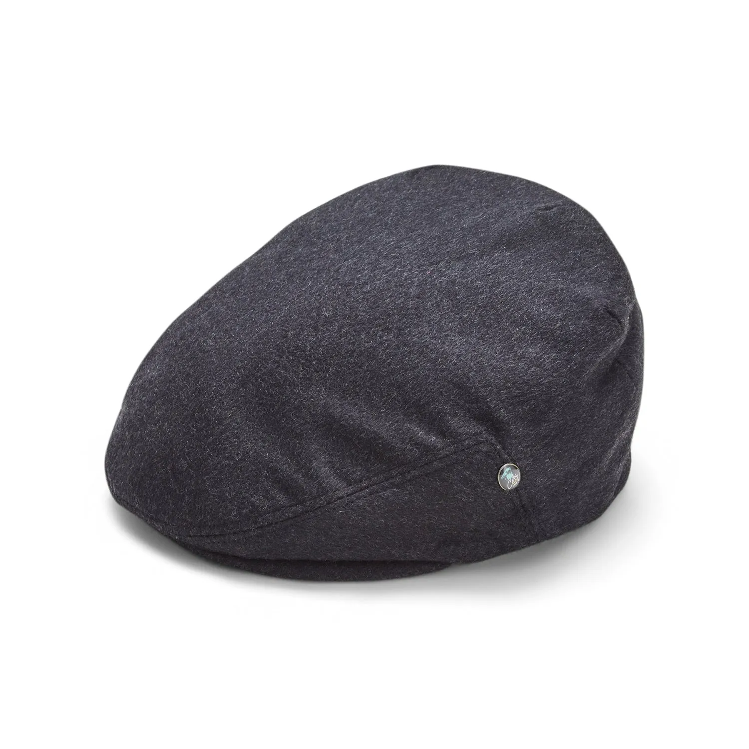 Pure Cashmere Flat Cap | Charcoal Grey | CitySport