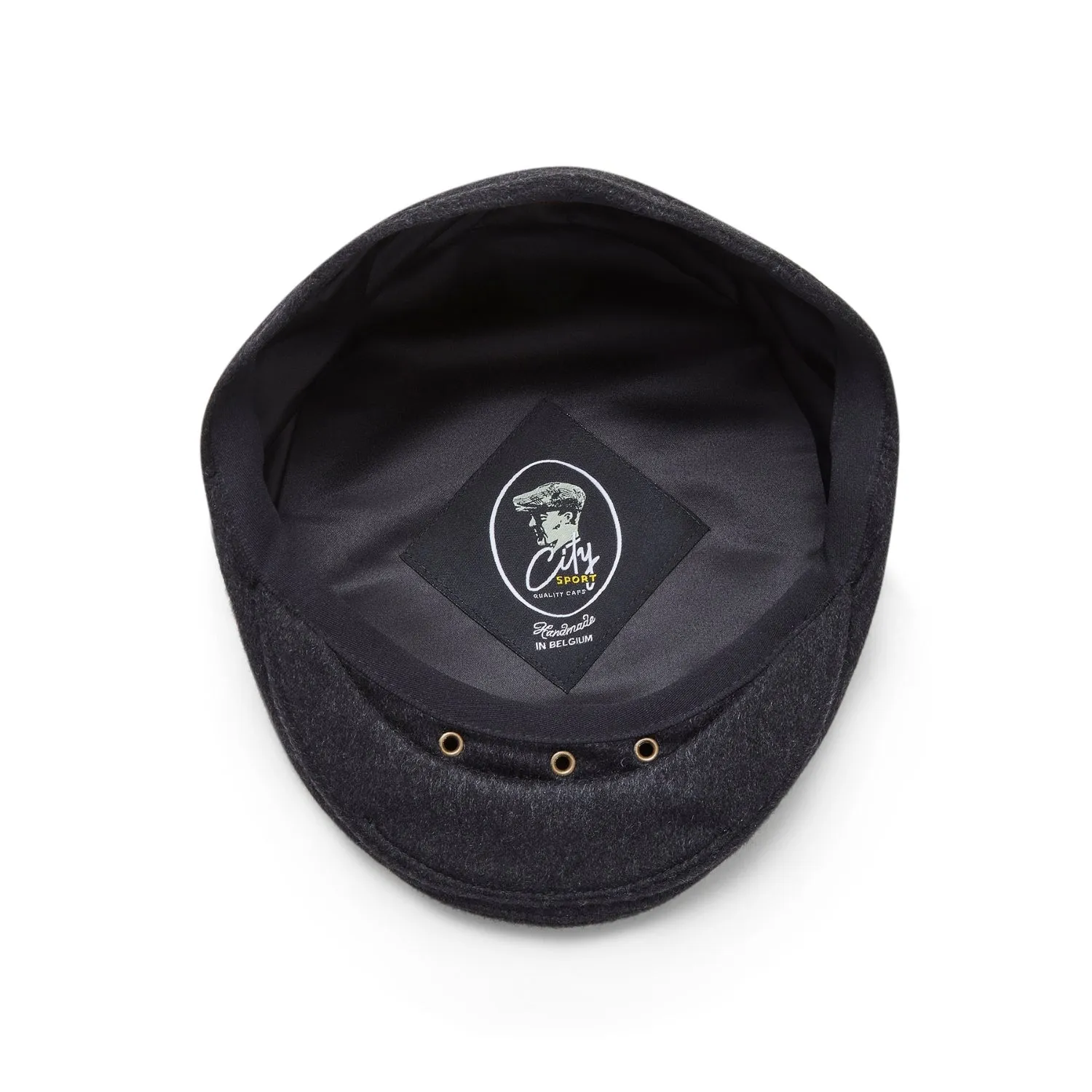 Pure Cashmere Flat Cap | Charcoal Grey | CitySport