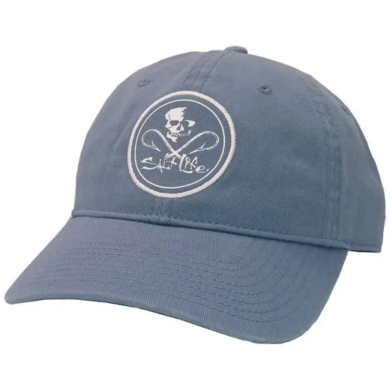 Salt Life Men's Gaffed Twill Hat SLM20069 Coastal Blue