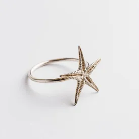 Small starfish - ring - silver 925