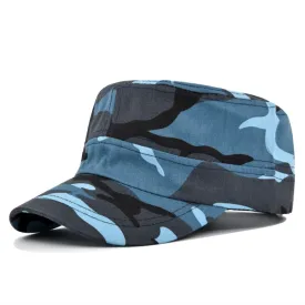 Solid Unisex Military Hats Summer Cotton Flat Caps for Men Women's Baseball Cap Outdoor Kpop Army Trucker Cap