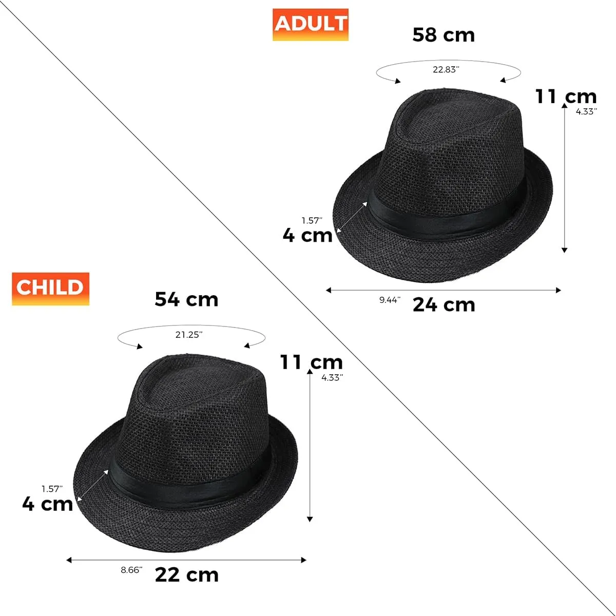 Straw Fedora Hat Wide Brim Summer Beach Sun Cap Panama Hat for Men Women