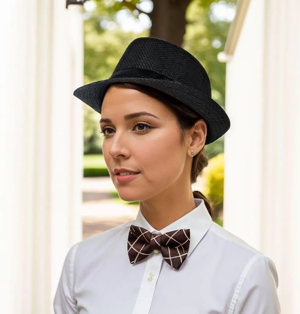 Straw Fedora Hat Wide Brim Summer Beach Sun Cap Panama Hat for Men Women