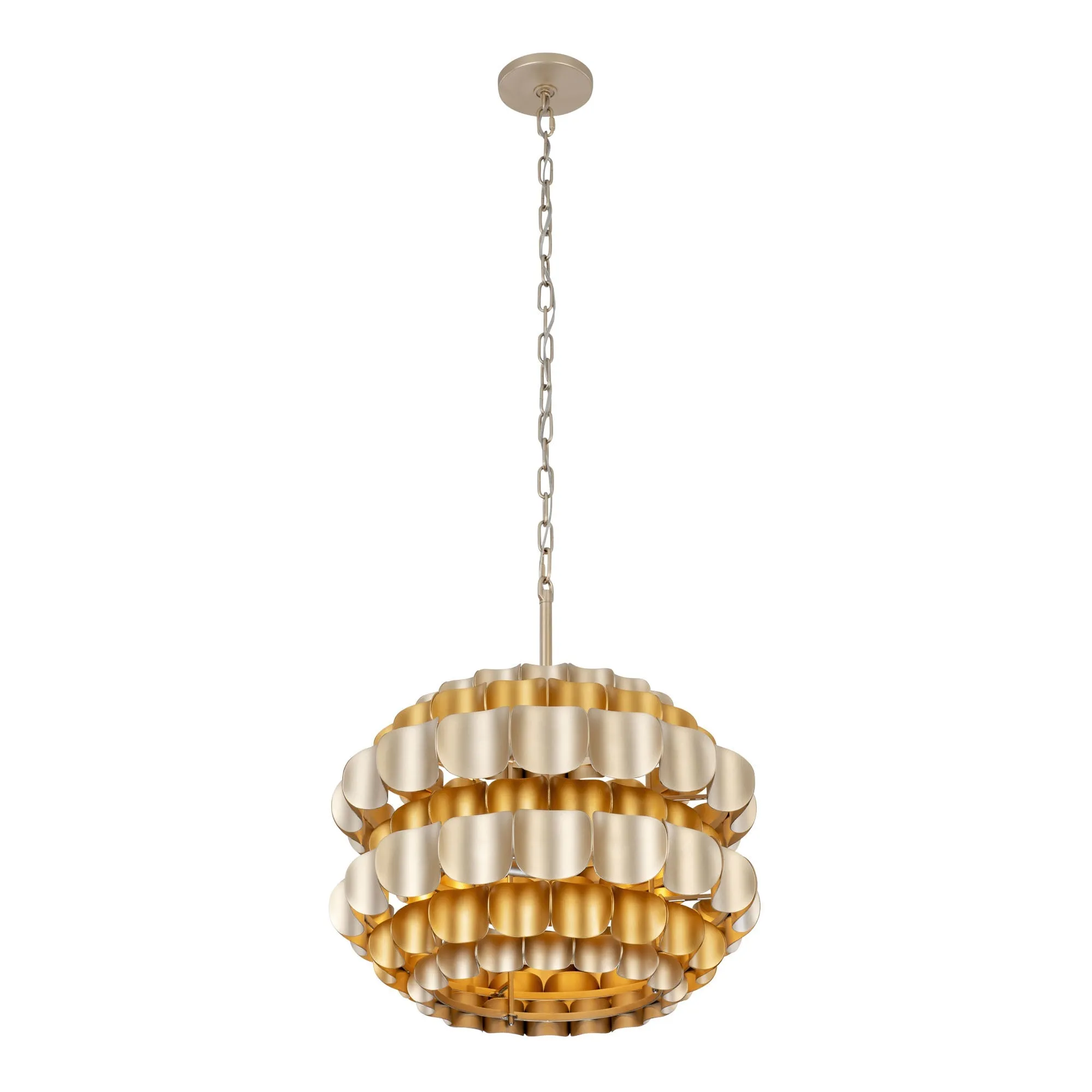 Swoon 382P03AGGD 3-Light Pendant Light - Antique Gold/Gold Dust