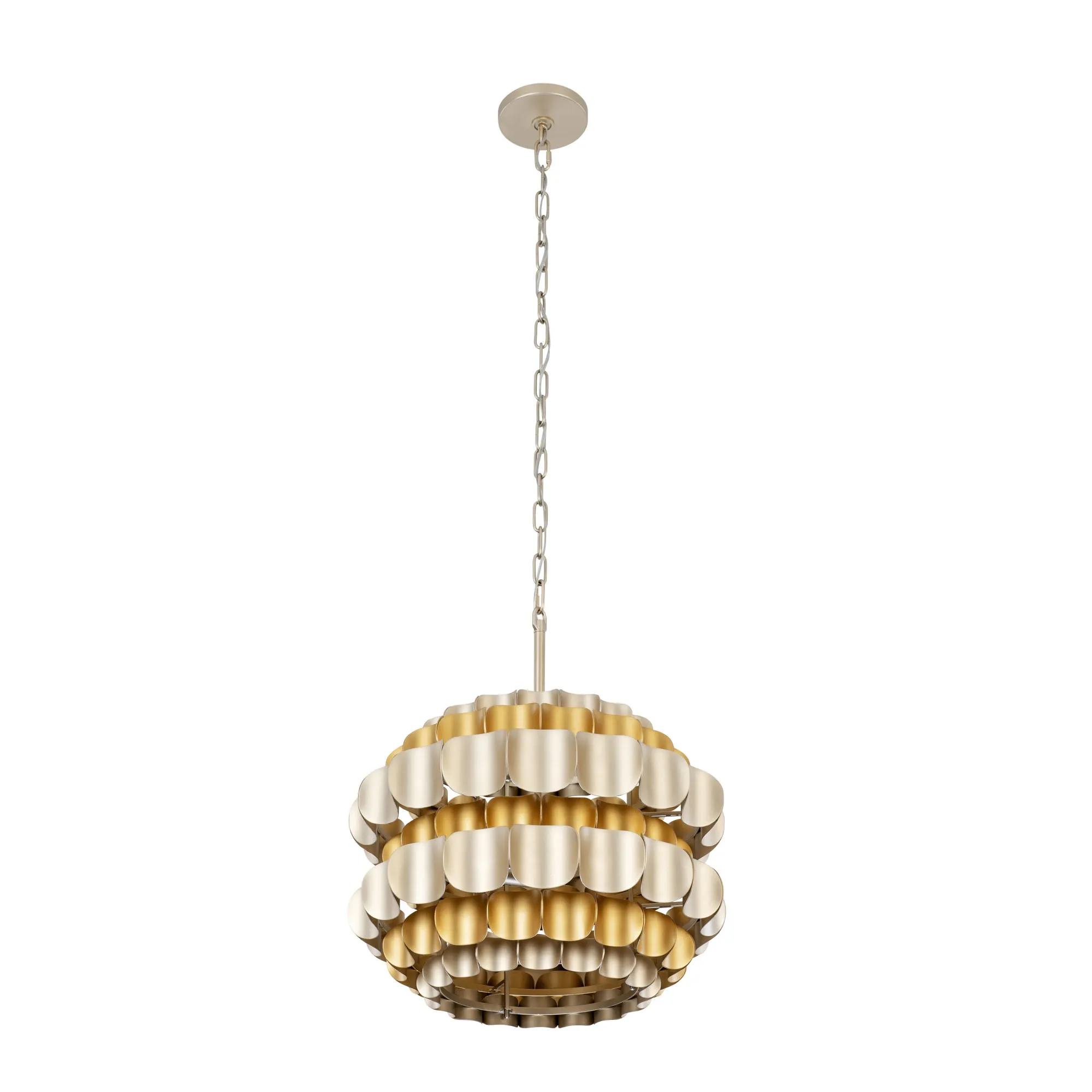 Swoon 382P03AGGD 3-Light Pendant Light - Antique Gold/Gold Dust