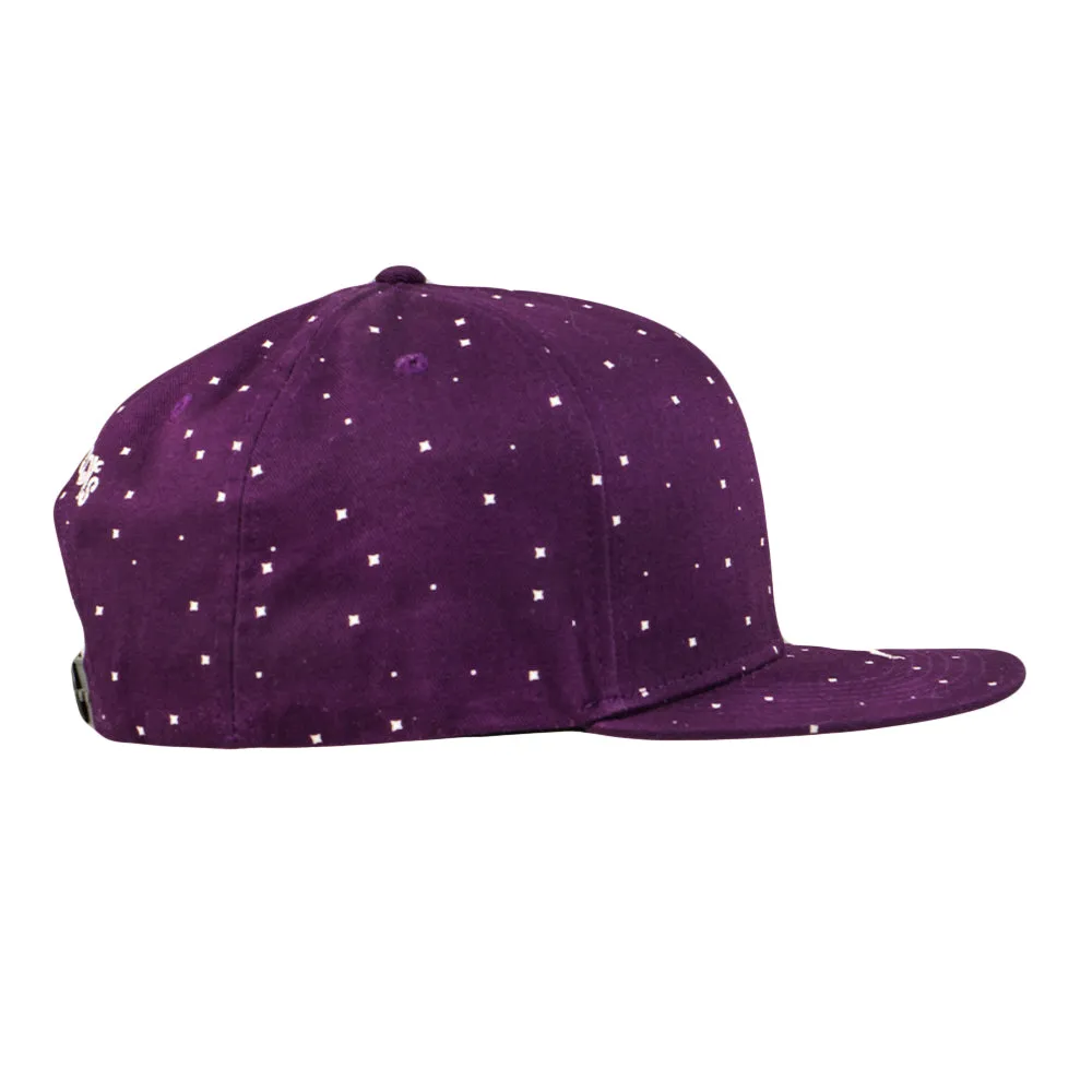 Toking Wizard Purple Snapback Hat