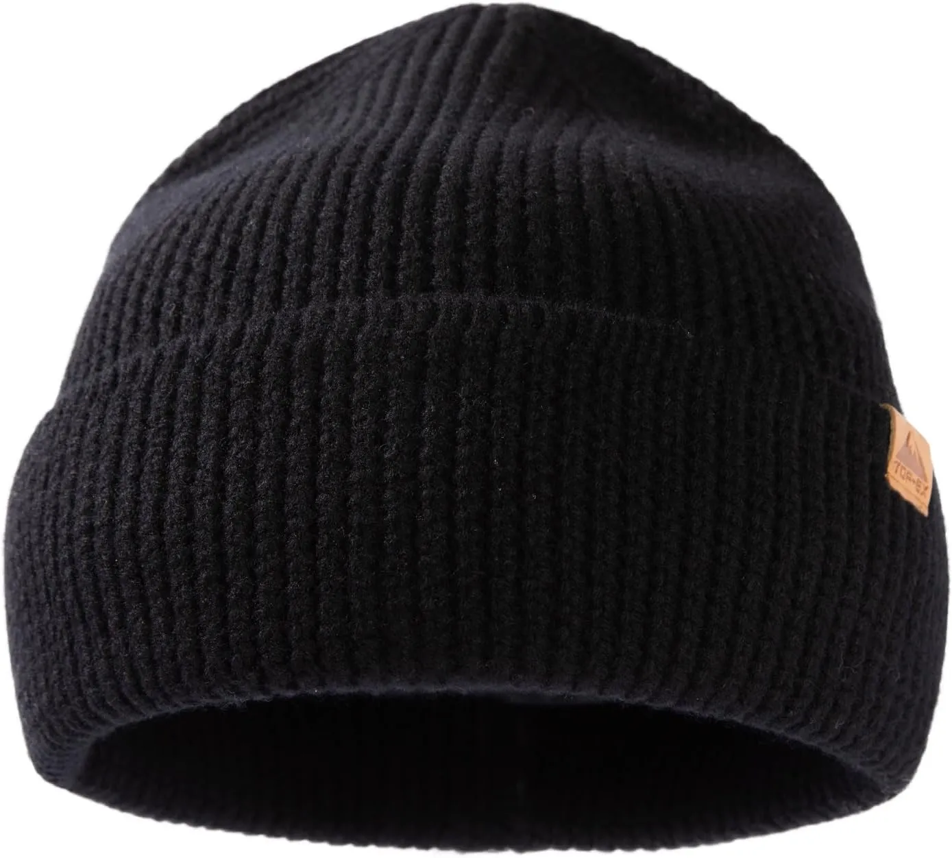 TOP-EX XL/XXL 100% Merino Wool Cuffed Beanie Hat for Men & Women, Warm Knitted Winter Hats 55-66CM