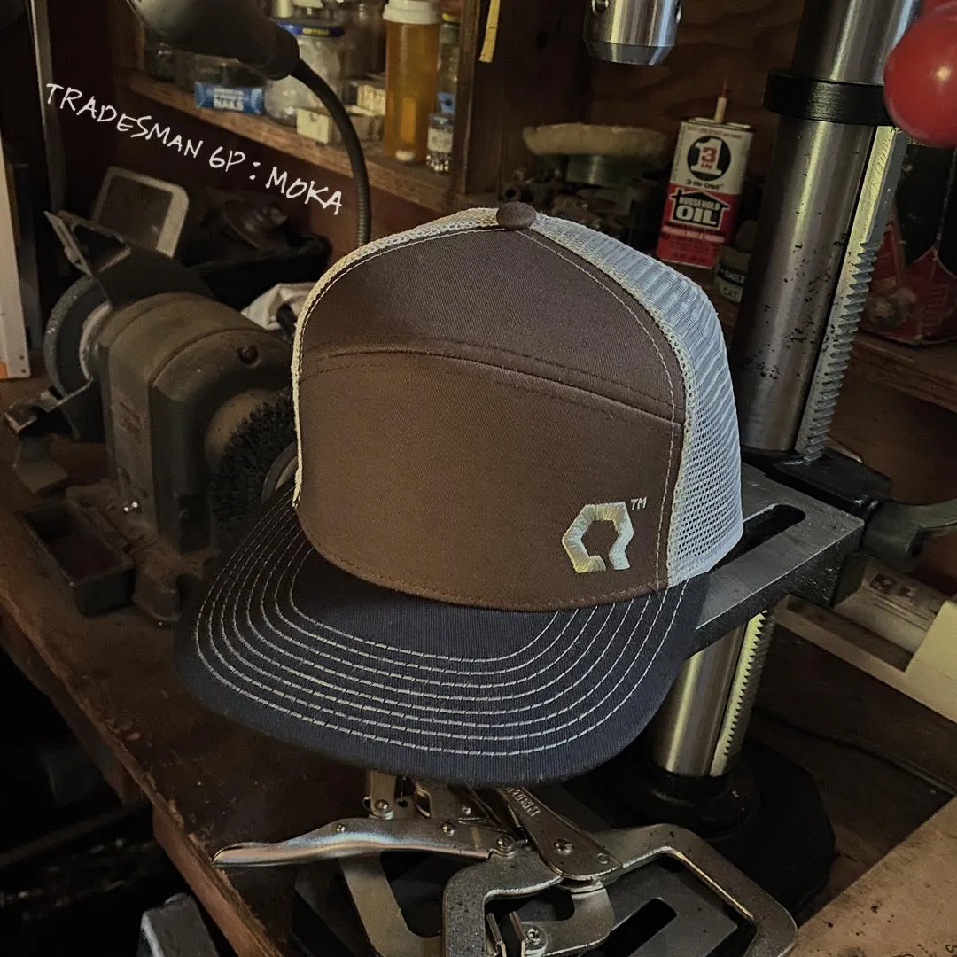 Tradesman 6P Hat : MOKA  (Mesh Trucker)