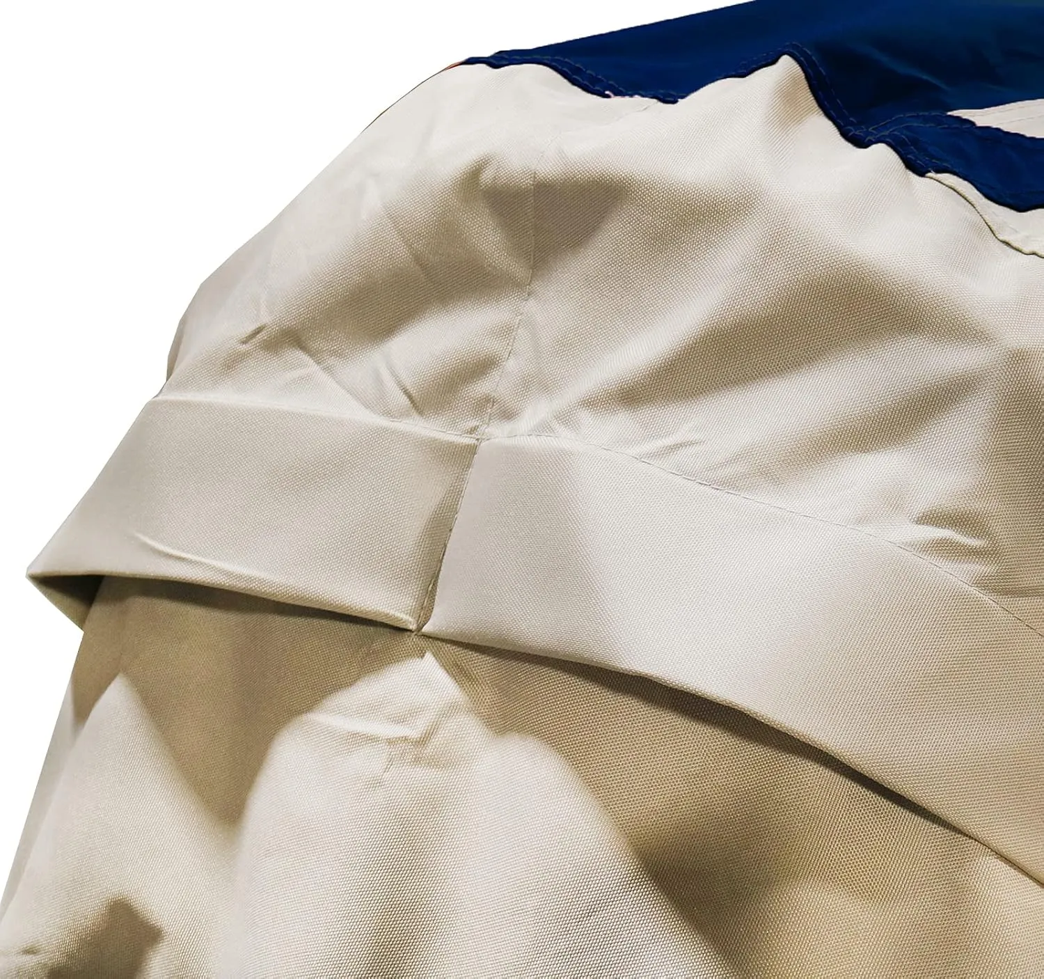 Trailerable Jet Ski Cover, Heavy Duty Waterproof Marine Grade 600D Solution-Dyed Polyester PWC Cover, Fits from 126" to 135" 3 Seater, Two Tone Navy/Gray Color