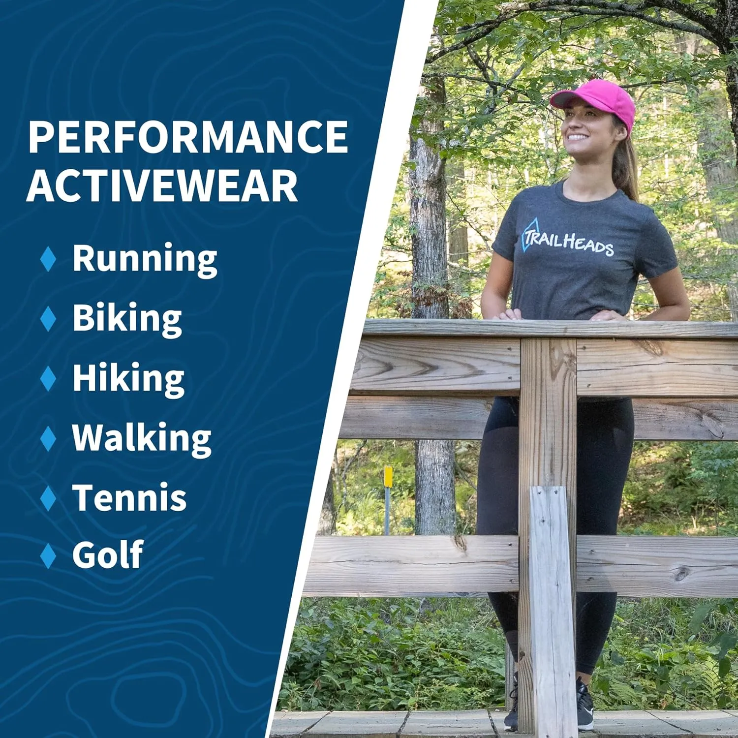 TrailHeads UV Protection Running Hats for Women, 50  UPF - Summer Hats for Women Baseball Cap - Tennis, Golf, Gym, Workout