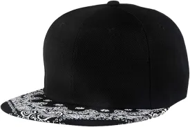 Trucker Hat Fashion Mens Women Snapback Hats - Flat Bill Brim Hat Adjustable Baseball Cap