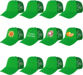 Ultrafun 12 Pack Trucker Hat Summer Mesh Sublimation Blank Hats Adjustable Snapback Baseball Hats for Men Women