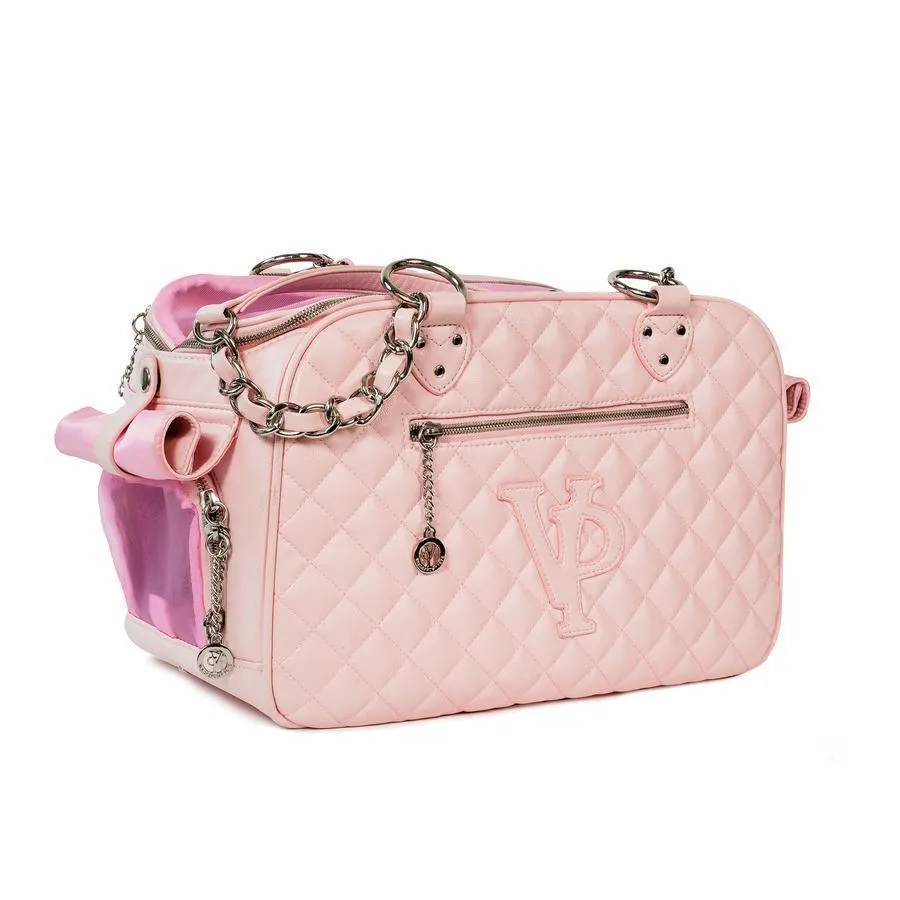 VANDERPUMP QUILTED CLASSIC LUXURY CARRIER - PINK