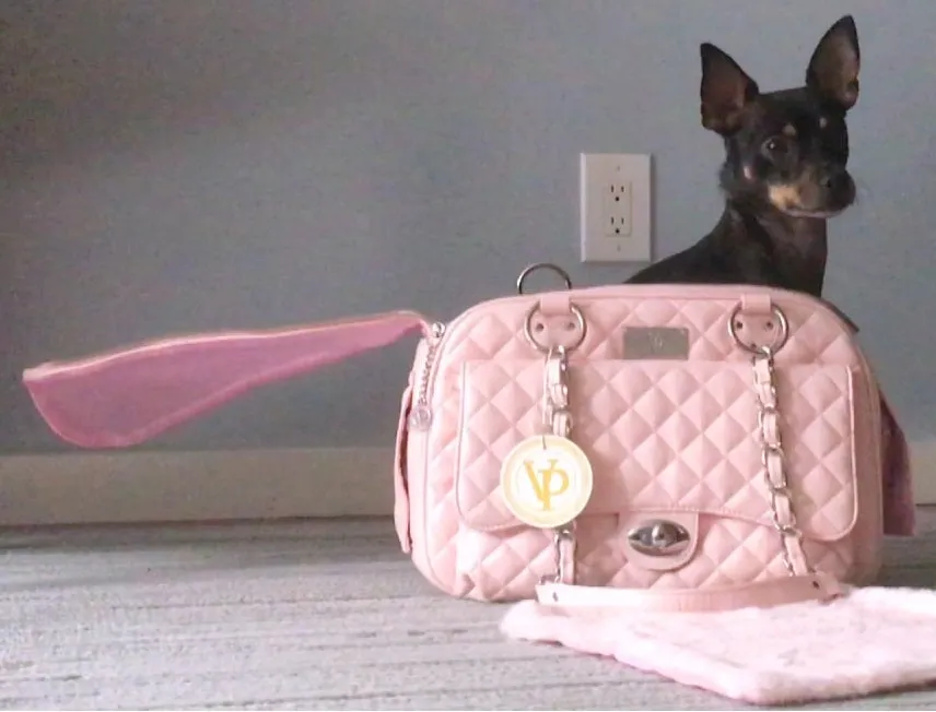 VANDERPUMP QUILTED CLASSIC LUXURY CARRIER - PINK
