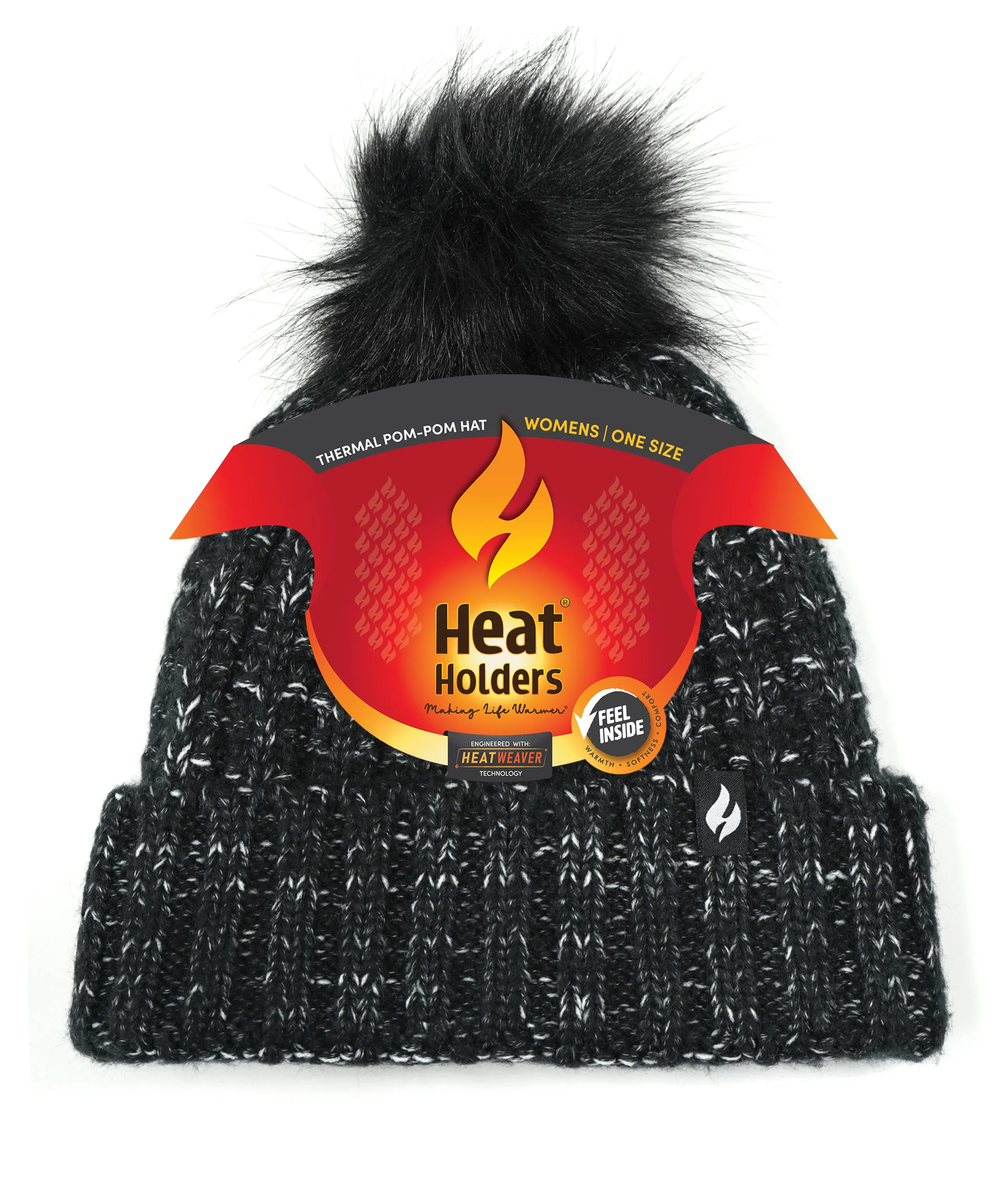 Women's Marseille Ribbed Roll Up Hat With Pom Pom