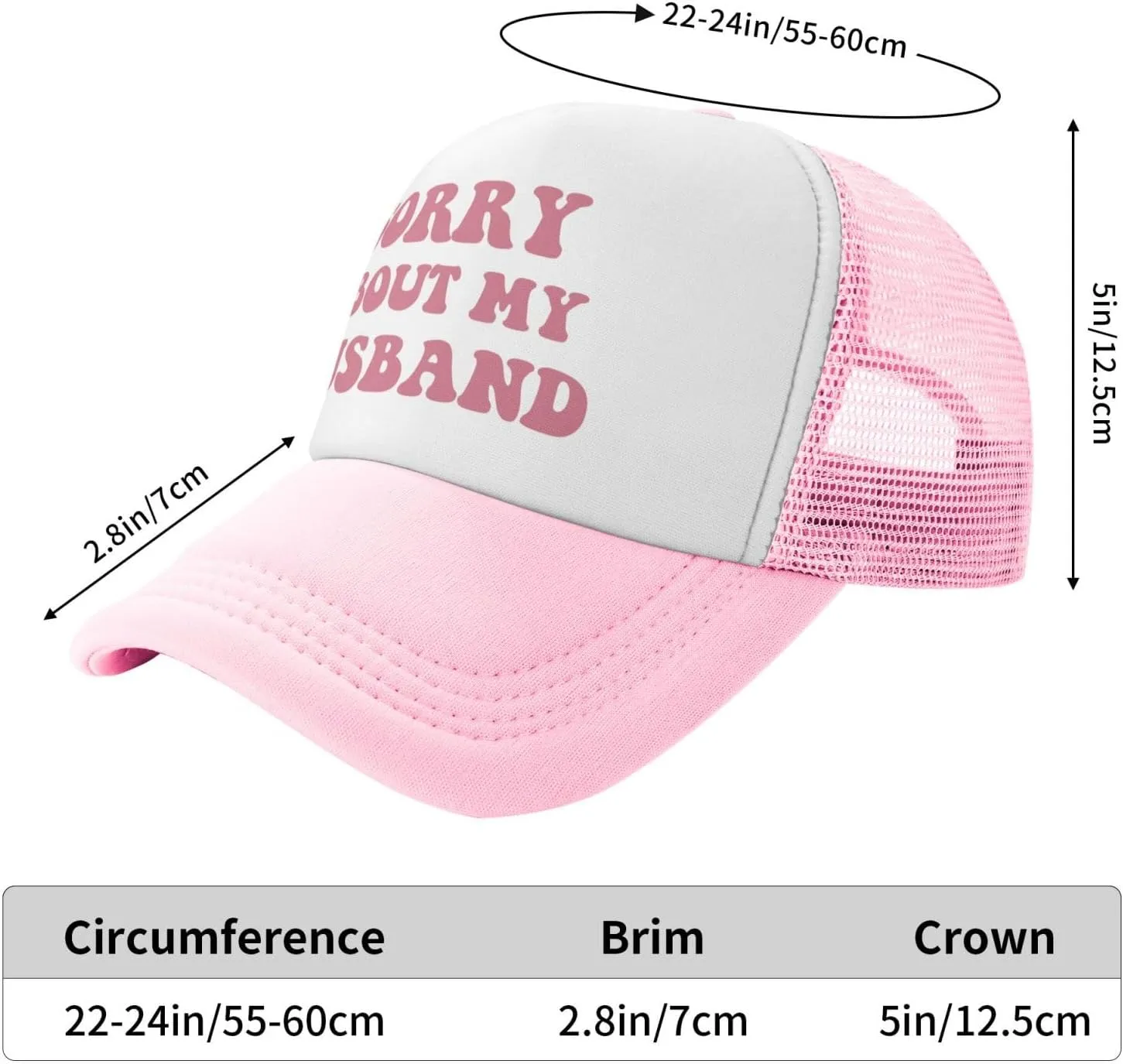You Find It Offensive? I Find It Funny Trucker Hats for Women Pink Men Funny Slogan Pink Hats for Men